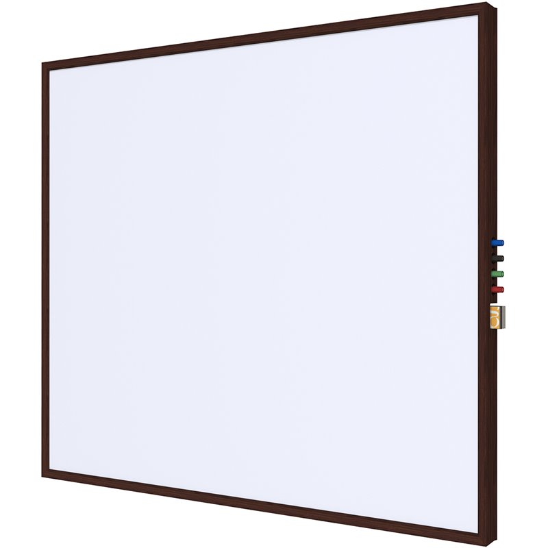 Ghent's Ceramic 2' x 3' Impression Whiteboard with Modern Frame in White