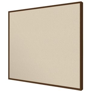 Ghent's Fabric 2' x 3' Impression Bulletin Board with Modern Frame in Beige