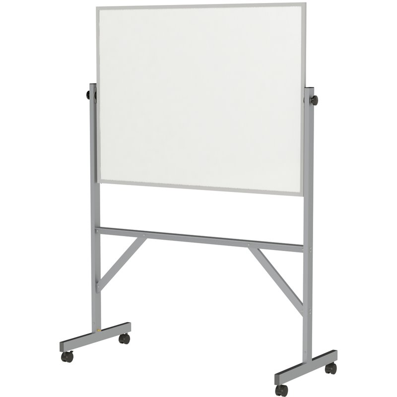 Ghent's Ceramic 3' H x 4' W Reversible Mag. Whiteboard in White