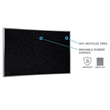 Ghent's 3' x 4' Rubber Bulletin Board with Aluminum Frame in Multi-Color