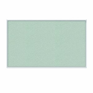 Ghent's Vinyl 3' x 4' Bulletin Board with Aluminum Frame in Silver