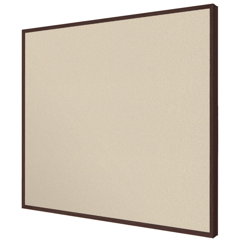 Ghent's Fabric 3' x 4' Bulletin Board with Cherry Trim in Beige