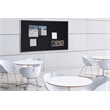 Ghent's 4' x 6' Rubber Bulletin Board with Aluminum Frame in Multi-Color