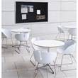 Ghent's 4' x 4' Rubber Bulletin Board with Aluminum Frame in Multi-Color