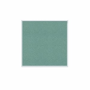 Ghent's Vinyl 4' x 4' Bulletin Board with Aluminum Frame in Stone