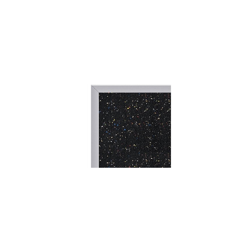 Ghent's 4' x 8' Rubber Bulletin Board with Aluminum Frame in Multi-Color