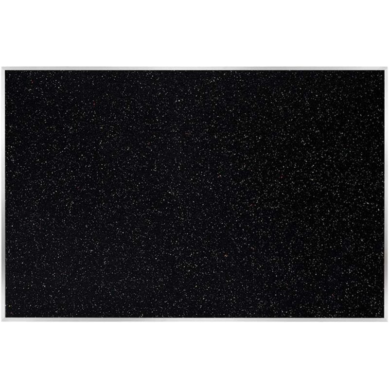 Ghent's 4' x 8' Rubber Bulletin Board with Aluminum Frame in Multi-Color