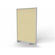 Ghent's Vinyl Floor Partition with Full Panel Infill in Caramel