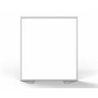 Ghent's Ceramic Floor Partition with Full Panel Infill in White
