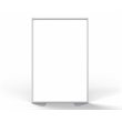 Ghent's Ceramic Floor Partition with Full Panel Infill in White