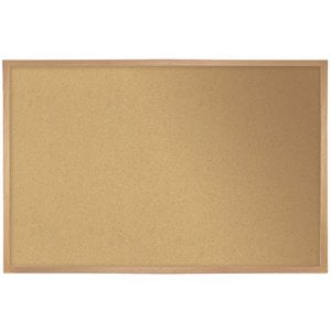 Ghent's Wood 4' x 8' Cork Bulletin Board in Natural