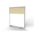 Ghent's Vinyl Floor Partition with 2 Split Panel Infill in Caramel