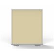 Ghent's Vinyl Floor Partition with Full Panel Infill in Caramel