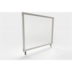 Ghent's Plastic 24&quot x 29&quot Attachable Frosted Desktop Divider in Frosted White