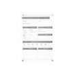 Ghent Graphics Slide Changeable Glass Dry Erase Board Non-Magnetic Vert 24x18