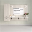 Ghent Graphics Slide Changeable Glass Dry Erase Board Non-Magnetic Horiz 24x36