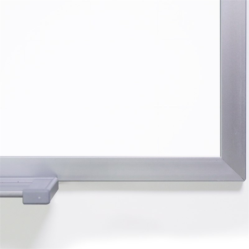Ghent M1 Porcelain Mag Whiteboard - Aluminum Frame - Box Tray - 4ft H x 7ft