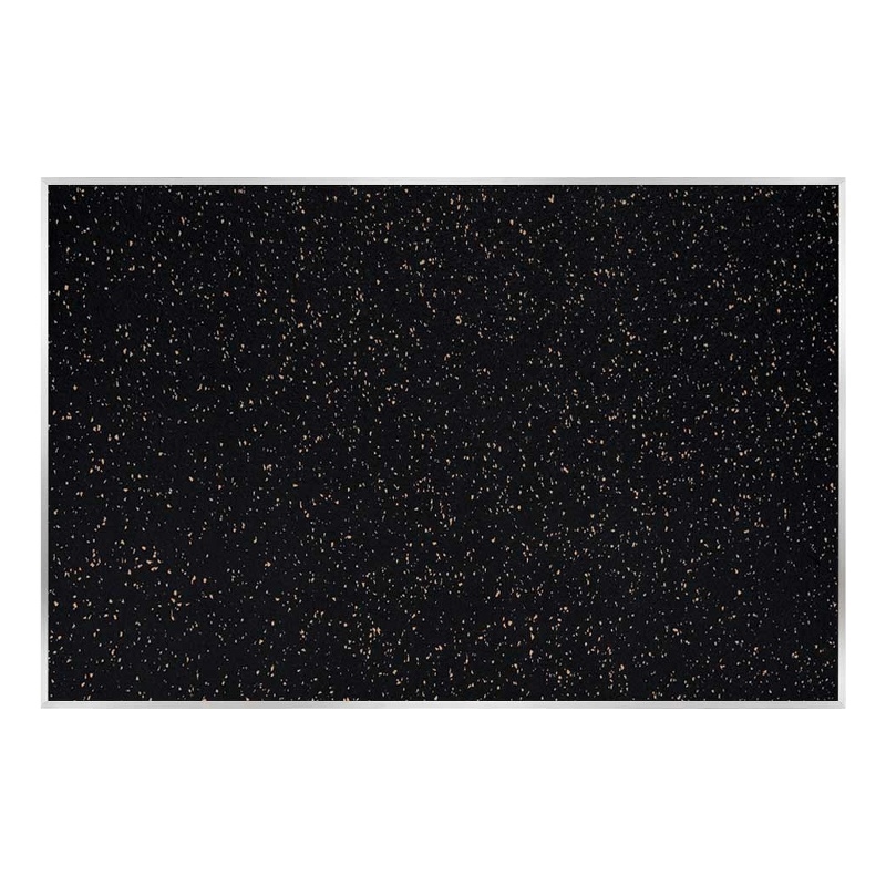 Ghent Recycled Bulletin Board - Satin Aluminum Frame - 4ft H x 7ft  4