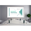 Ghent Proma Mag Ceramic Projection Whiteboard - Aluminum Frame - 4ftx7ft