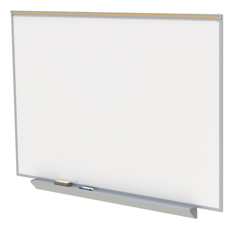 Ghent Proma Mag Ceramic Projection Whiteboard - Aluminum Frame - 4ftx7ft