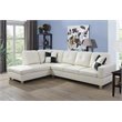 Lifestyle Furniture Smith Left-Facing Sectional Sofa Set in Off White