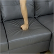 Lifestyle Furniture Lemonda Left-Facing Sectional & Ottoman in Raining Gray