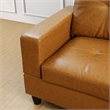 Lifestyle Furniture Biscuits Right-Facing Sectional & Ottoman in Ginger