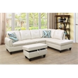 Star Home Living Off White 3PC Sectional w/ottoman