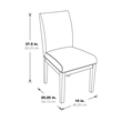 Dakota Parsons Chair in Avignon Sky Blue and Beige Print Fabric