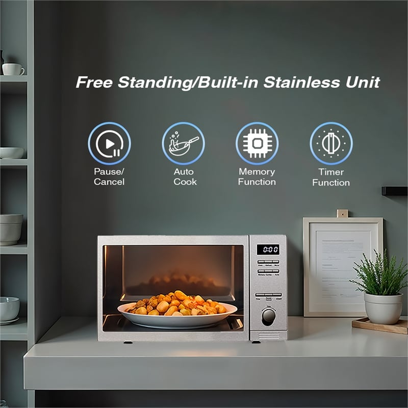 Equator Advanced Appliances Compact Stainless Steel Microwave Oven Combo