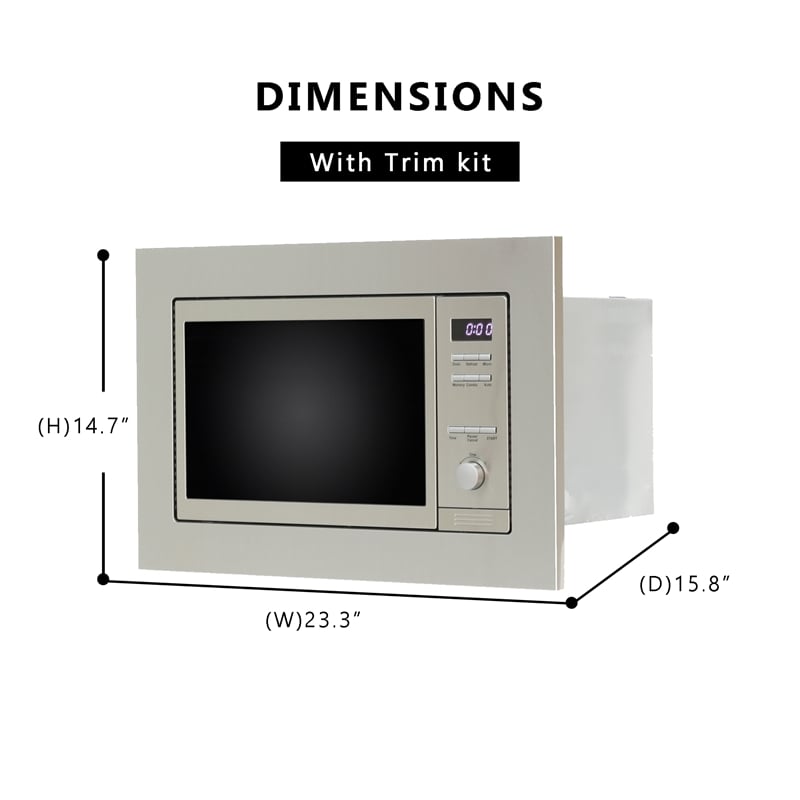 Equator Advanced Appliances Compact Stainless Steel Microwave Oven Combo