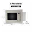 Equator Advanced Appliances Compact Stainless Steel Microwave Oven Combo