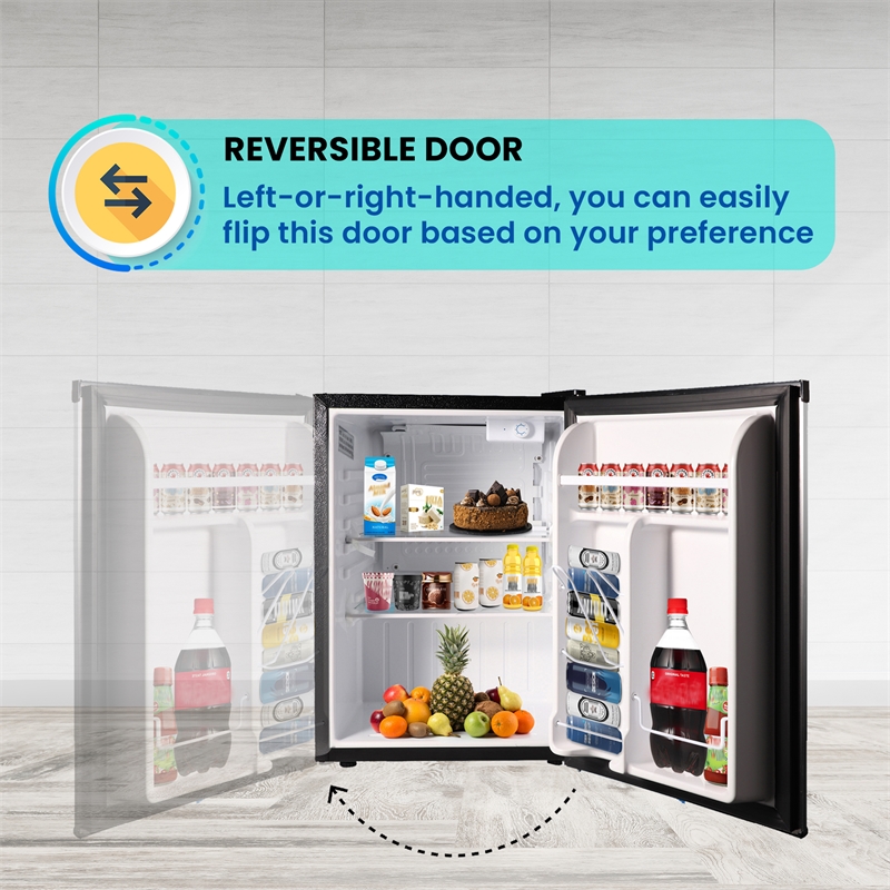 Conserv 2.6 cu.ft. Stainless Compact Refrigerator with Reversible Door