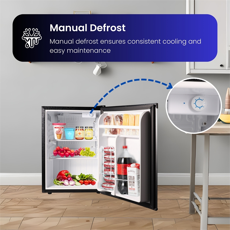 Conserv 2.6 cu.ft. Stainless Compact Refrigerator with Reversible Door