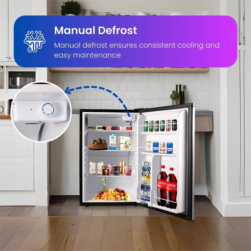 Equator Advanced Appliances Conserv 4.5 cu.ft. Stainless Compact Refrigerator