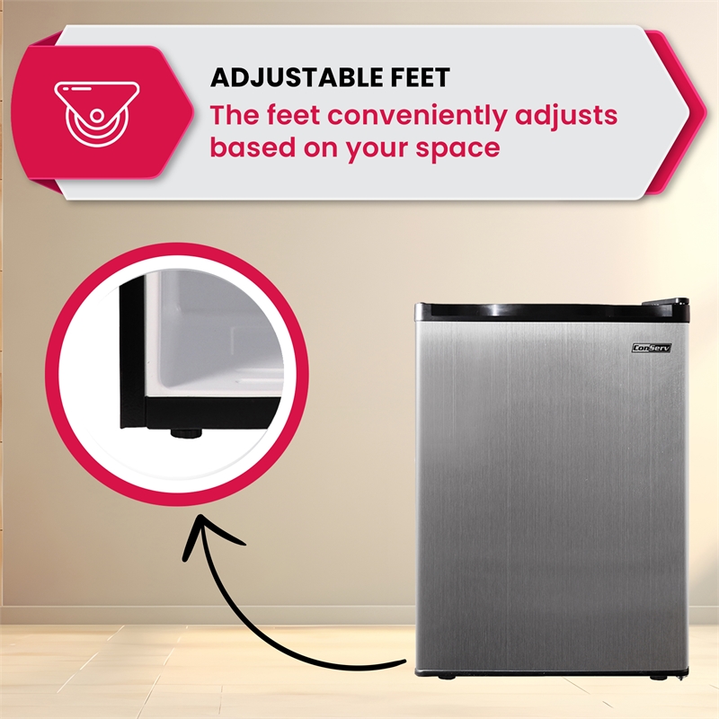 Equator Advanced Appliances Conserv 4.5 cu.ft. Stainless Compact Refrigerator