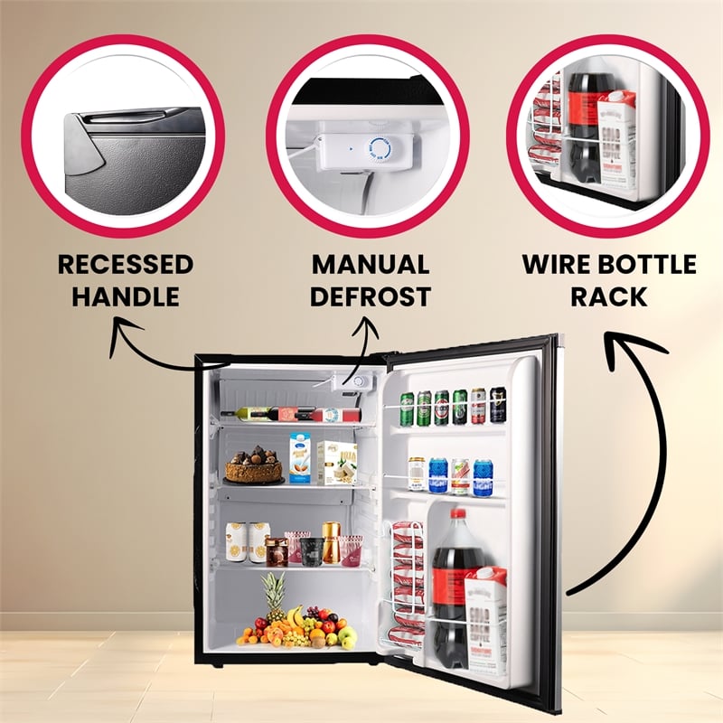 Equator Advanced Appliances Conserv 4.5 cu.ft. Stainless Compact Refrigerator