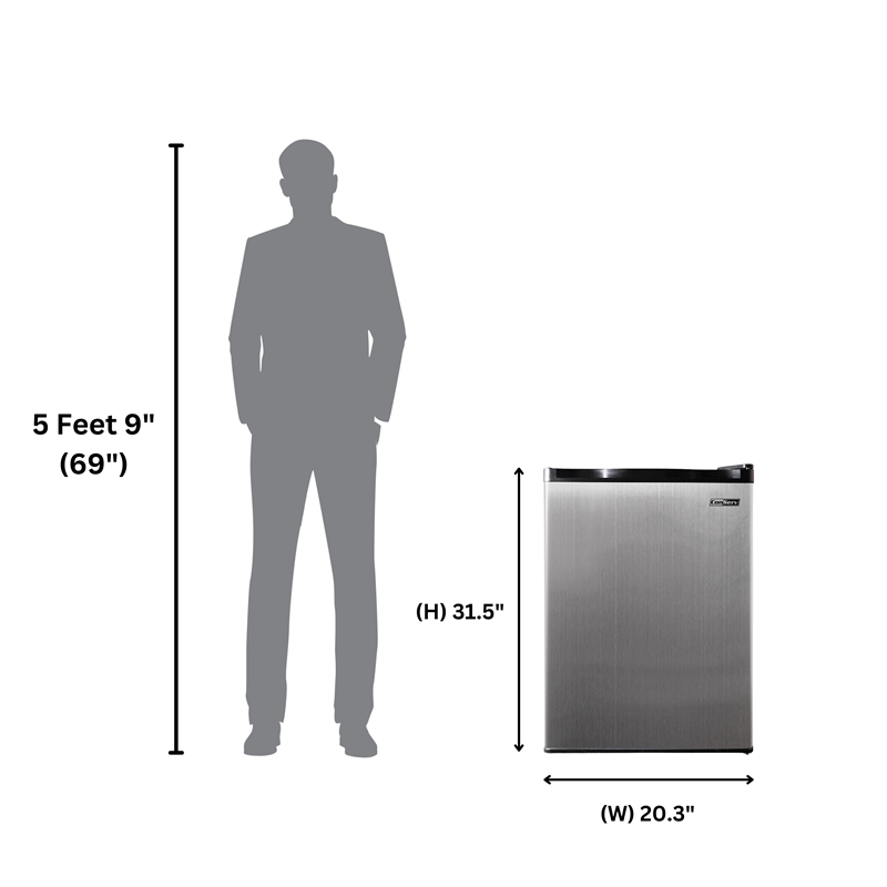 Equator Advanced Appliances Conserv 4.5 cu.ft. Stainless Compact Refrigerator