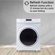Equator 3.5 cu.ft. 110V Compact Digital Vented Sensor/Refresh Dryer in White