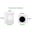 Equator 3.5 cu.ft. 110V Compact Auto/Time Vented Dryer in White