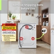 Equator Digital Touch 18 lbs Compact 110V Washer 1400 RPM 4 Memory & 16 Programs