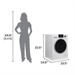 Equator Digital Touch 18 lbs Compact 110V Washer 1400 RPM 4 Memory & 16 Programs
