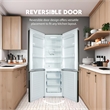 Conserv 11cf Bottom Freezer Refrigerator 24in w/ WINE RACK Stainless 110V