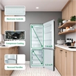 Conserv 11cf Bottom Freezer Refrigerator 24in w/ WINE RACK Stainless 110V