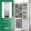 Conserv 11cf Bottom Freezer Refrigerator 24in w/ WINE RACK Stainless 110V