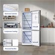 Conserv 11.5cf Tall Frost Free Ref-Freezer 24in Wine Rack E-Star 43dB Stainless