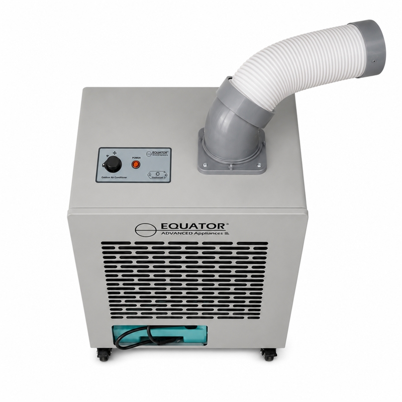 Equator 7000BTU Weatherized Outdoor Air Conditioner+Fan IP24 Casters 110V