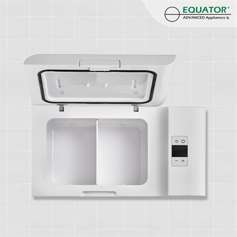 Equator Rolling Fridge-Freezer Portable Casters Retractable Handle 0.7cf 12/110V
