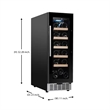 18 bottle Built-in/Freestanding Wine Ref with 7 color LED Lights