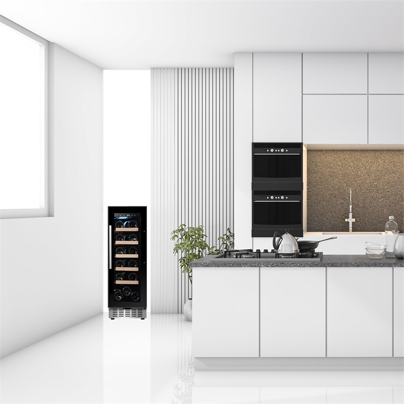 18 bottle Built-in/Freestanding Wine Ref with 7 color LED Lights